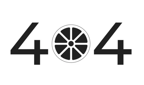 Citrusové Plátky Plátky Černá Bílá Chyba 404 Flash Zpráva Pampelmuse — Stockový vektor