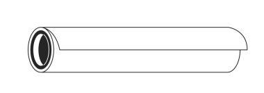 Yoga mat düz monokrom izole vektör nesnesi. Esneyen halı. Düzenlenebilir siyah beyaz çizim. Web grafik tasarımı için basit ana hatlı nokta çizimi