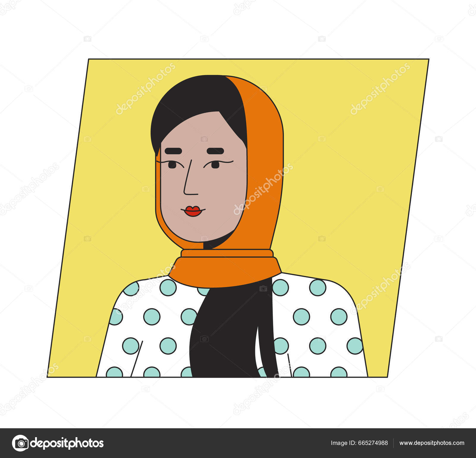 Latest Hijab Cartoon Profile pic