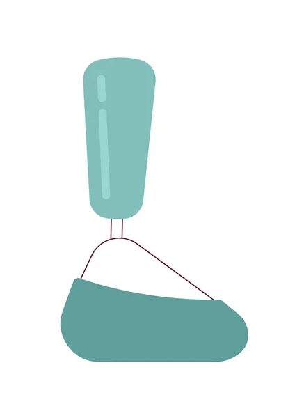 Βιονικό Προσθετικό Πόδι Ημι Επίπεδο Χρωματικό Διανυσματικό Αντικείμενο Μηχανική Πρόθεση — Διανυσματικό Αρχείο
