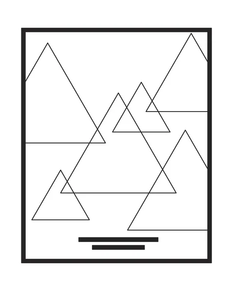 Cartaz Parede Contemporâneo Monocromático Objeto Vetorial Isolado Banda Musical Cartaz —  Vetores de Stock