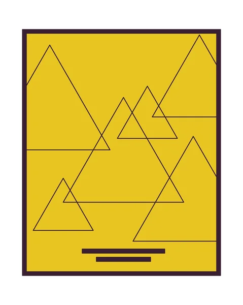 Muurposter Hedendaagse Platte Lijn Kleur Geïsoleerde Vector Object Promotionele Poster — Stockvector