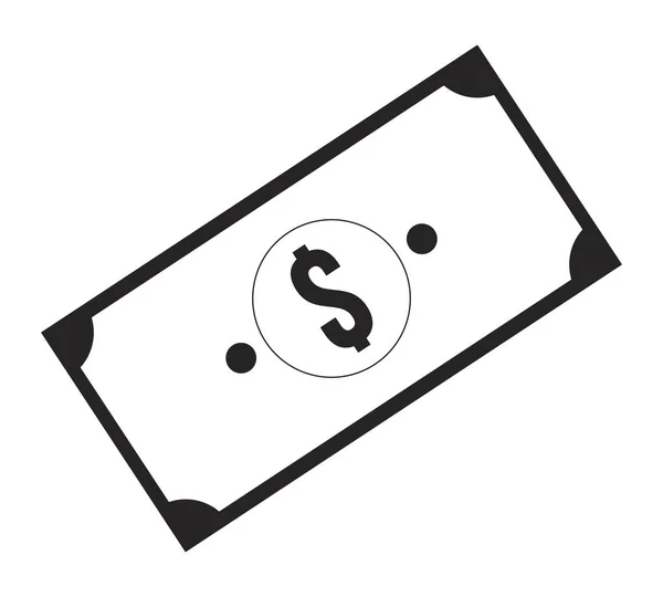 Τραπεζογραμμάτια Μονόχρωμα Μεμονωμένα Διανυσματικά Αντικείμενα Χαρτονομίσματα Επεξεργάσιμο Σχέδιο Ασπρόμαυρη Γραμμή — Διανυσματικό Αρχείο