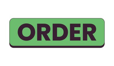 Düz monokrom izole vektör nesnesini sırala. Sipariş verin. Düzenlenebilir siyah beyaz çizim. Web grafik tasarımı için basit ana hatlı nokta çizimi