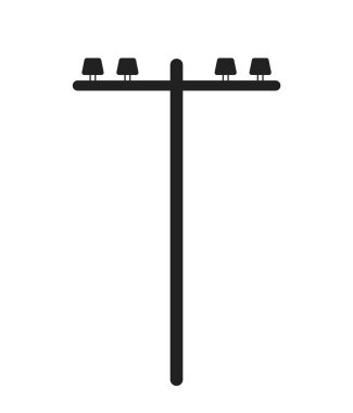 Tek kutuplu monokrom düz vektör nesnesi. Elektriği sağlıyorum. Düzenlenebilir siyah beyaz çizgi simgesi. Web grafik tasarımı için basit bir karikatür klibi resim çizimi