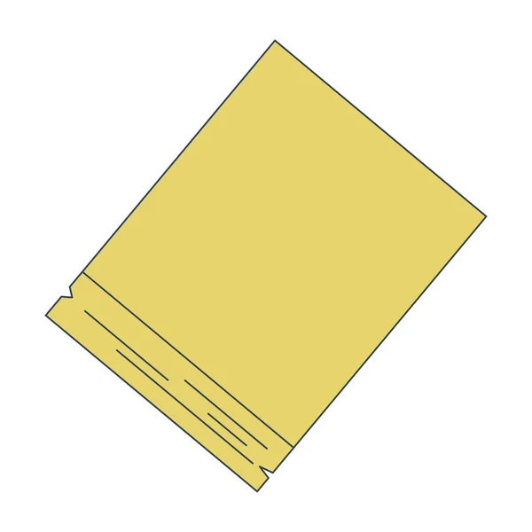 Пустая Бумага Пустой Плоский Цвет Линии Изолированный Векторный Объект Оторви — стоковый вектор