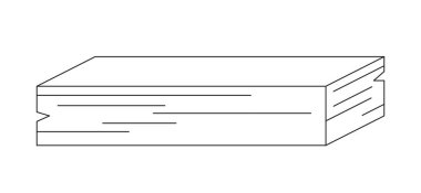 Boş kağıt yığınları düz monokrom izole vektör nesneleri. Düzenlenebilir siyah beyaz çizim. Web grafik tasarımı için basit ana hatlı nokta çizimi