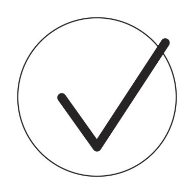 Mermi noktası kontrol, düz tek renkli yalıtılmış vektör nesnesi. Tamamlandı. Düzenlenebilir siyah beyaz çizim. Web grafik tasarımı için basit ana hatlı nokta çizimi