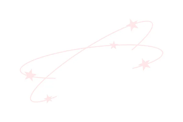 Estrelas Tontas Objeto Desenho Animado Confuso Stressado Estrelas Girar Vertigem — Vetor de Stock