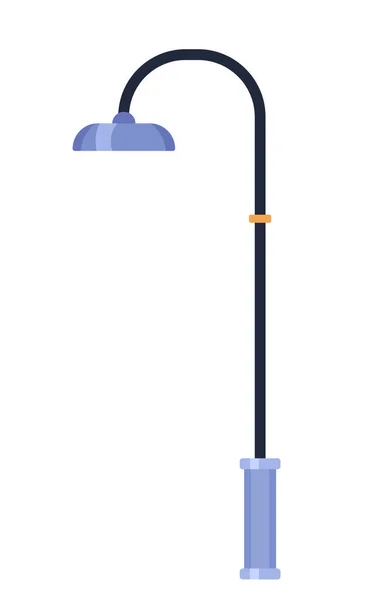 Lamppost Straatlamp Cartoon Object Straatlamp Geïsoleerde Vector Item Witte Achtergrond — Stockvector