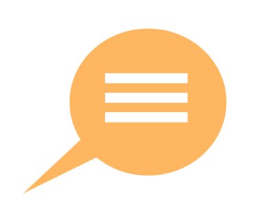 Konuşma metni 2D çizgi film nesnesi. İleti anonsu, iletişim kutusu izole vektör ögesi beyaz arkaplan. Sosyal sohbet yuvarlak şekli, tartışma yorumu düz nokta çizimi