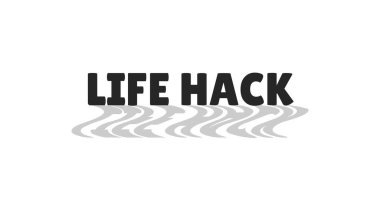 Hayat, dalgalı gri gölgeli modern dijital argoyu hackliyor. Zekice bir jargon. Yaratıcı bilgi, tavsiye yardımı. Hayat sigortası. Cesur tipografi. Sosyal parola. Siyah beyaz moda tasarımı. Lilita Bir yazı tipi kullanıldı