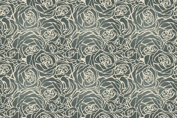 Бесшовный Винтажный Барочный Рисунок Ретро Обоев Зачарованные Винтажные Цветы Уильям — стоковый вектор