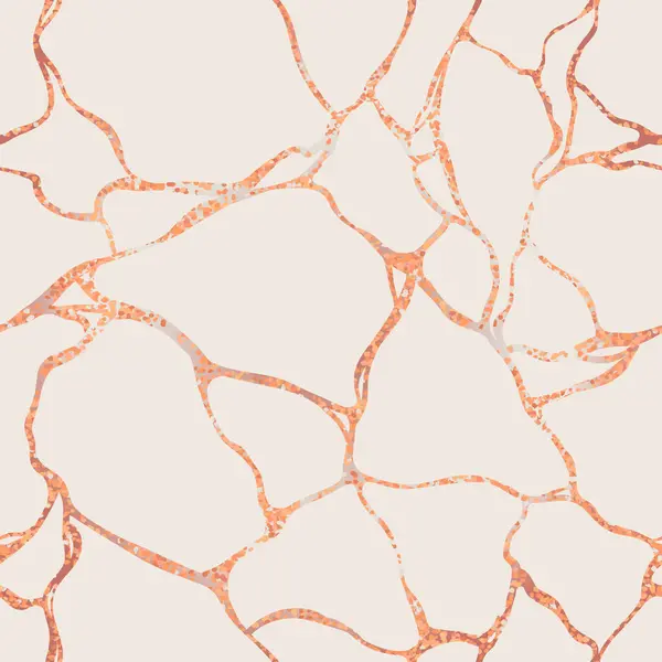 Векторная Иллюстрация Кинцуги Японское Искусство Починка Разбитой Керамики Золотом Роскошный Лицензионные Стоковые Векторы