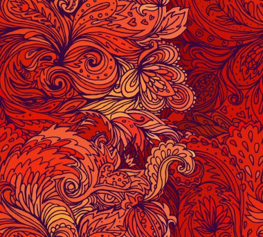 Güzel desenli desenli desenli çiçek desenli işlemeli kenar. Etnik faks çiçekli Hint deseni Ikat desenli Etnik desen. Sınır Hindistanı çiçekli Aztek nakış desenleri..