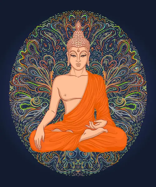 Streç ve gücü. Yoga kartı, el ilanı, afiş, mat tasarım. Ruhsal geri çekilme ya da yoga studio için renkli şablonu. Süs kartvizit, oryantal desen. Vektör çizim