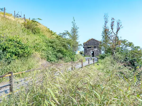 stock image Pune, India - October 10 2023: The Tofkhana or old armoury and ammunition storage area at Sinhagad fort near Pune India. 