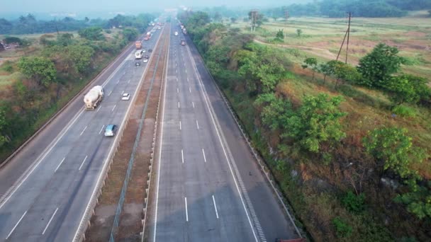 Pune India October 2023 Traffic Mumbai Pune Expressway Pune India — Stock Video