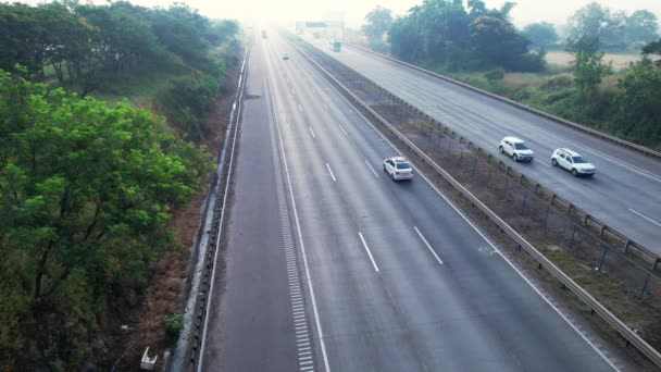 Pune Indien Oktober 2023 Trafiken Mumbai Pune Expressway Nära Pune — Stockvideo