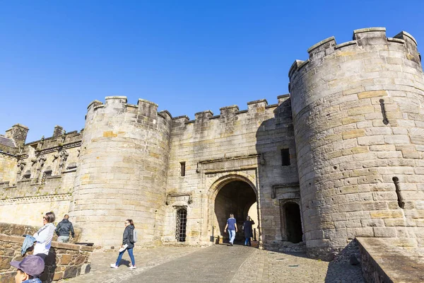 stock image STIRLING, SCOTLAND 2022, August 20: Stirling Castle is one of the largest and most important castles in Scotland. Built on a rocky peak called Castle Hill