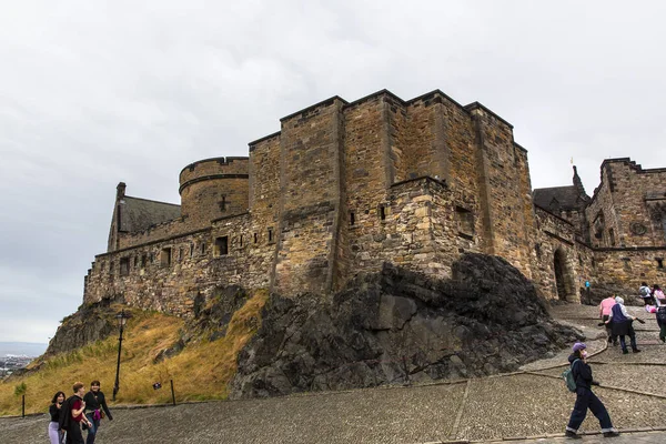 Edinburgh Écosse 2022 Août Château Édimbourg Est Une Ancienne Forteresse — Photo