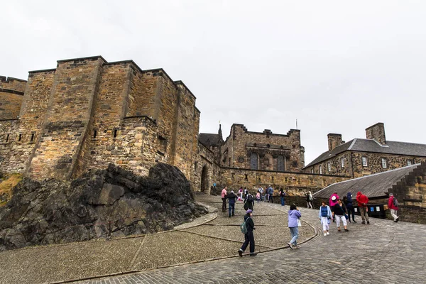 Эдинбург Скотленд 2022 Августа Эдинбургский Замок Древняя Крепость Своего Положения — стоковое фото