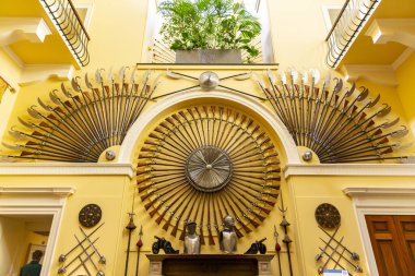 ARGYLL, SCOTLAND 2022, 20 Ağustos, Inveraray Şatosu. Argyll 'de İkonik İskoç Ziyaretçi Çekimi