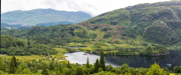 Spektakulära Bergslandskap Loch Shiel Skottland — Stockfoto