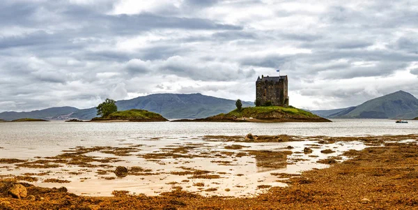 Stalker Castle Ett Tornhus Liten Loch Laich Inlopp Loch Linne — Stockfoto