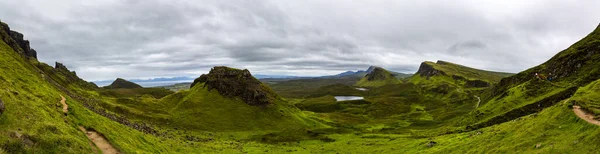 Vacker Bild Spektakulära Landskap Quiraing Skye Sommar Skottland — Stockfoto