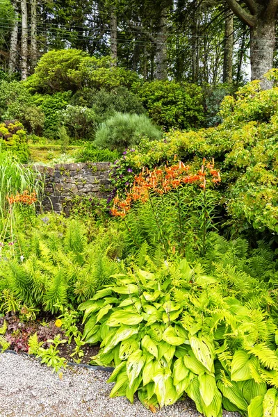 Bela Vista Dos Jardins Castelo Armadale Ilha Skye Escócia — Fotografia de Stock