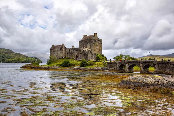 Hermosa Vista Del Castillo Eilean Donan Escocia — Foto de Stock