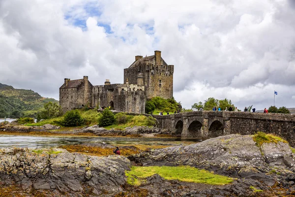 Piękny Widok Zamek Eilean Donan Szkocja — Zdjęcie stockowe