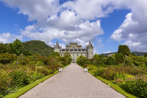 stock image INVERARAY, SCOTLAND 2022, August 20: The Inveraray Castle. An Iconic Scottish Visitor Attraction in Argyll