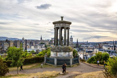 İskoçya, Calton Hill 'den Edinburgh şehrinin hava görüntüsü