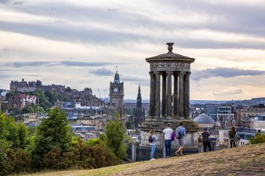 İskoçya, Calton Hill 'den Edinburgh şehrinin hava görüntüsü