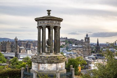 İskoçya, Calton Hill 'den Edinburgh şehrinin hava görüntüsü