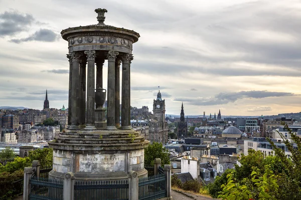 stock image Aerial view of the city of Edinburgh from Calton Hill, Scotland