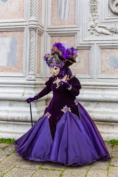 Vackra Dammasker Venedig Karneval Italien — Stockfoto