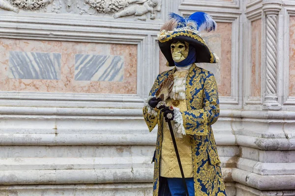 Prachtig Masker Van Een Edelman Uit 18E Eeuw Voor Carnaval — Stockfoto