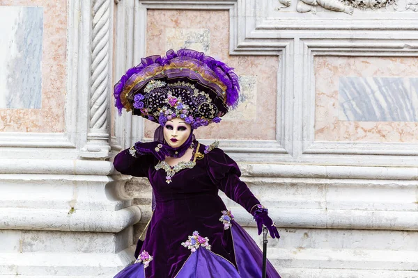Schöne Damenmasken Während Des Karnevals Venedig Italien — Stockfoto