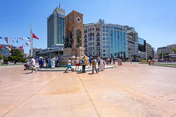 Istanbul Türkei 2023 August Schöne Aussicht Auf Den Taksim Platz — Stockfoto