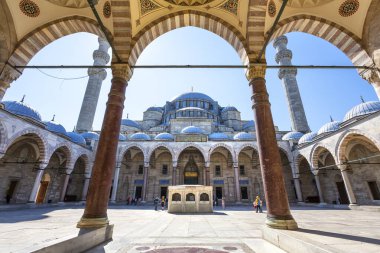 Süleyman Camii 'nin güzel manzarası, Süleyman Camii, İstanbul, Türkiye