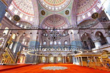 İstanbul, Türkiye 'deki Yeni Cami Camii' nin güzel manzarası