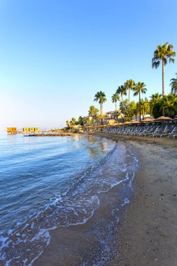 Şafak vakti Türkiye 'de Bodrum Denizi' nin güzel manzarası