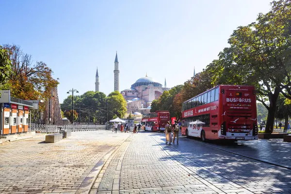 Istanbul Türkei 2023 August Außenansicht Der Hagia Sophia Aya Sofya — Stockfoto