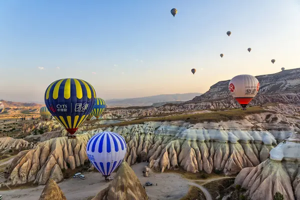 Goreme Turkey 2023 August Balloon Flight Great Tourist Attraction Cappadocia — Stock Photo, Image