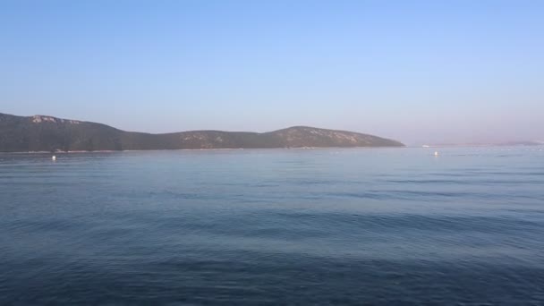 Vacker Utsikt Över Bodrum Havet Turkiye Gryningen — Stockvideo