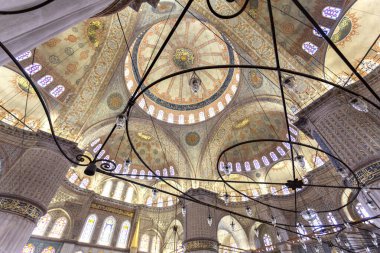İstanbul 'daki Mavi Cami olarak bilinen Sultanahmet Camii' nin güzel manzarası