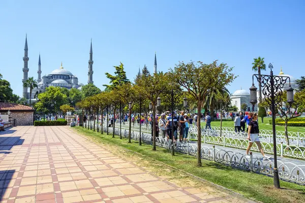 Istanbul Turkiye 2023 August Schöner Blick Von Außen Auf Die — Stockfoto